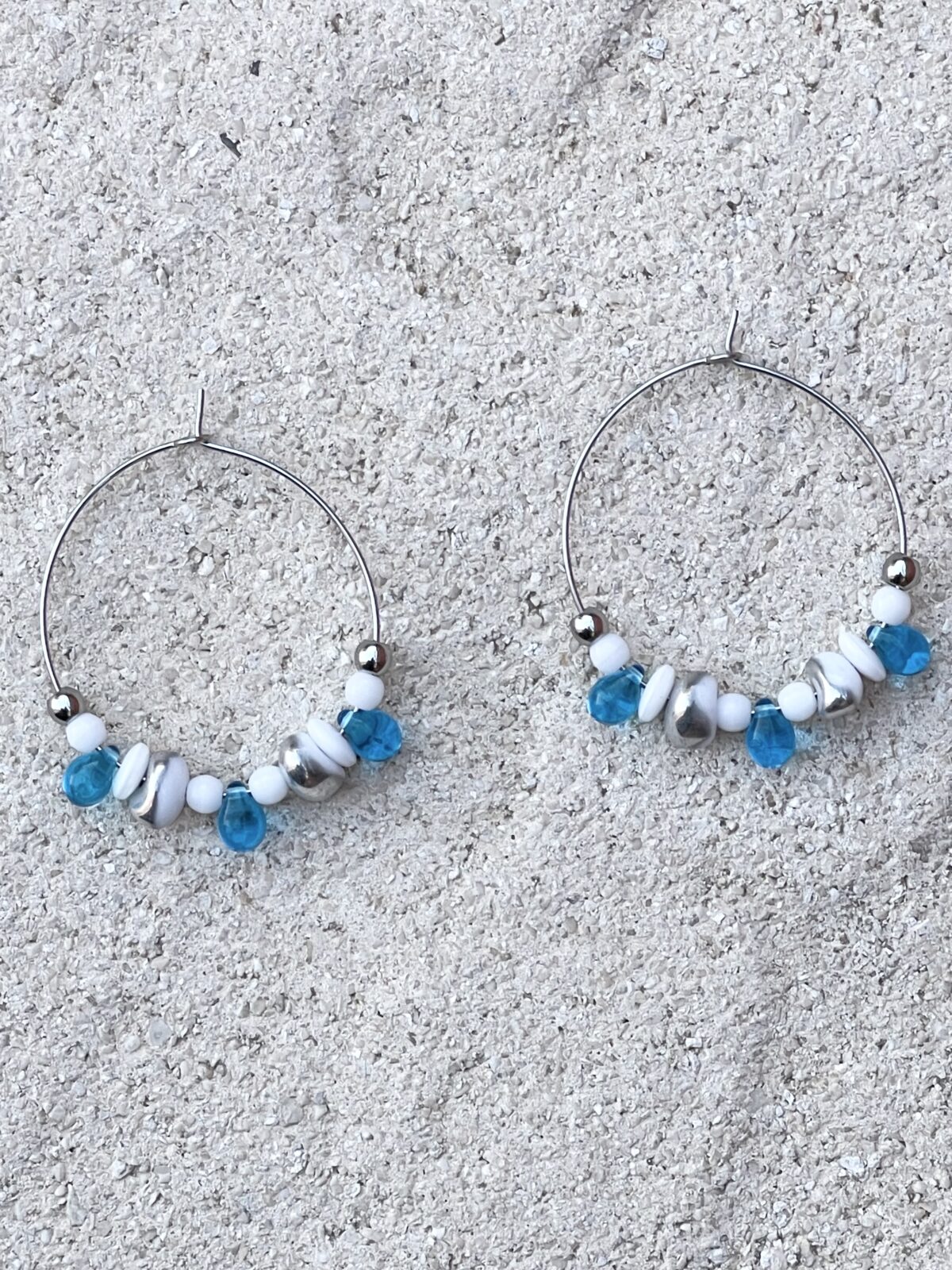 CREOLES FINES PLAYA ARGENTE ET BLEU