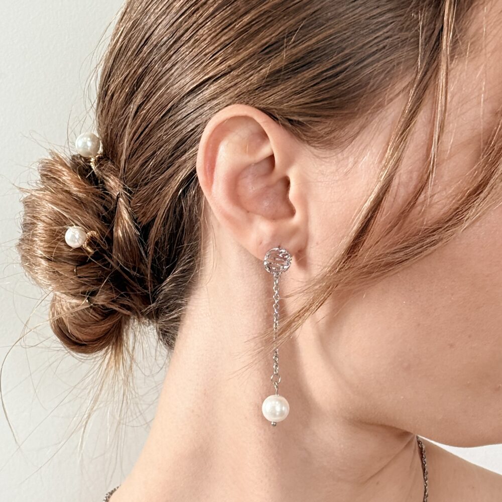 BOUCLES CELESTE ARGENTÉ