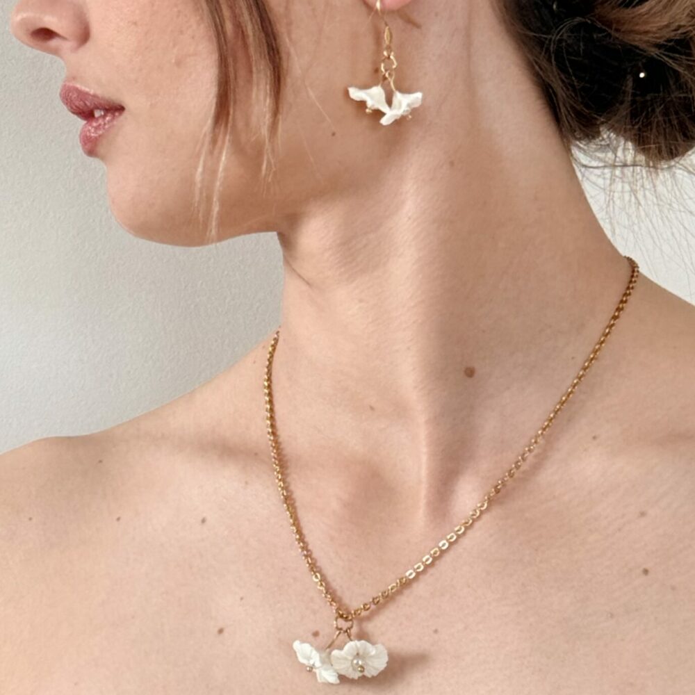 COLLIER FLORÉLIA AVEC CHAINE DE DOS AMOVIBLE